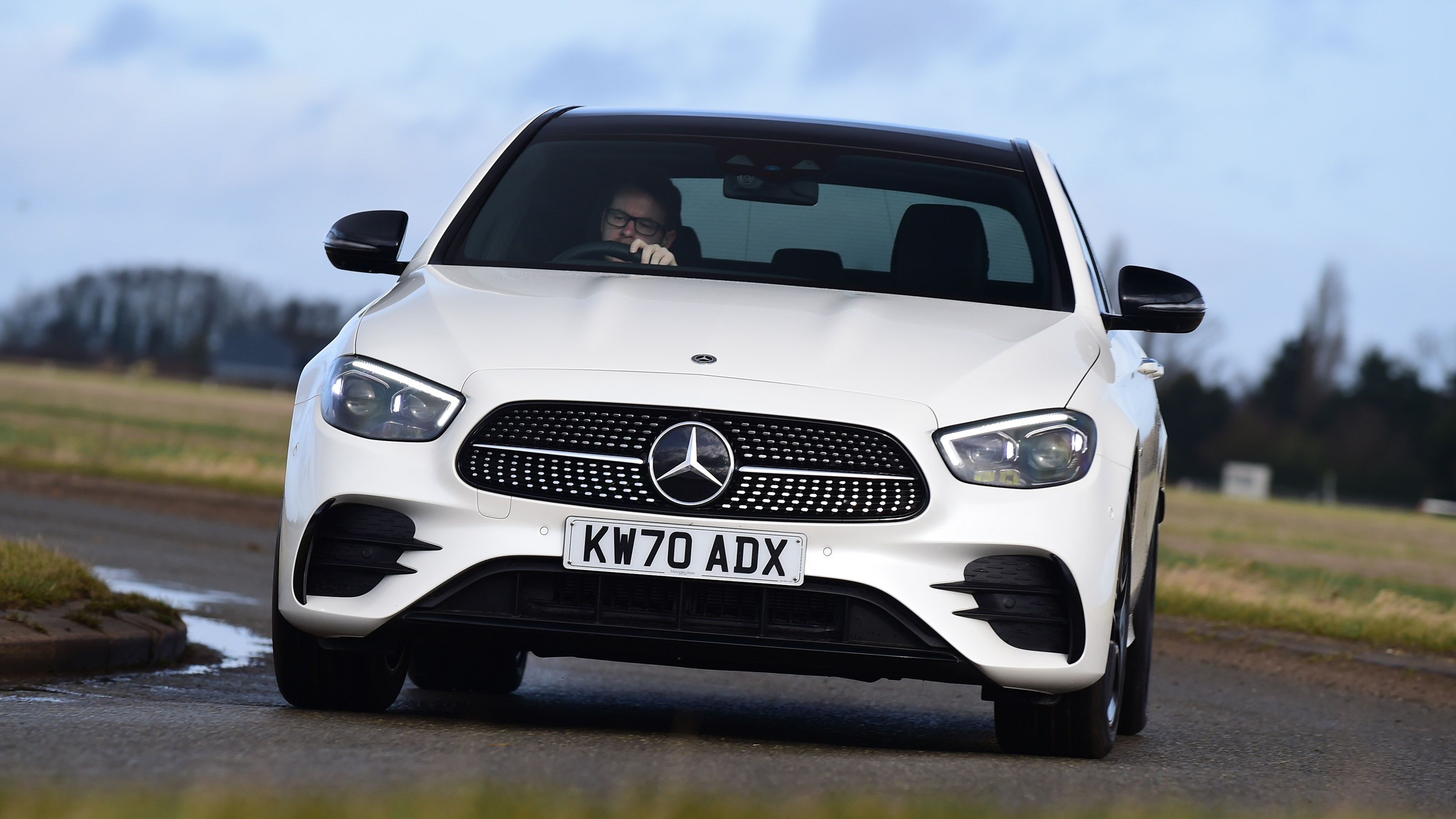 Mercedes E-Class hybrid front cornering