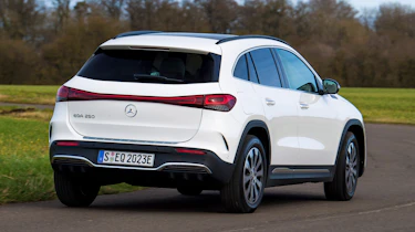Mercedes EQA SUV review rear cornering