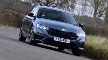 Skoda Octavia vRS hatchback front cornering