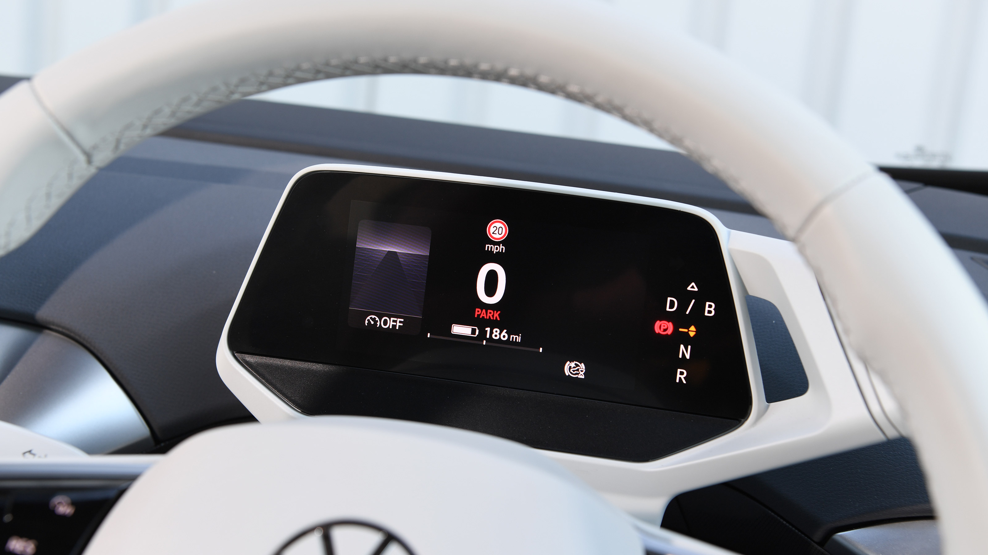Volkswagen ID.4 SUV driving display
