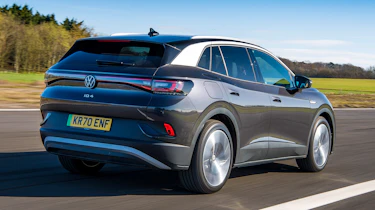 Volkswagen ID.4 SUV rear 3/4 tracking