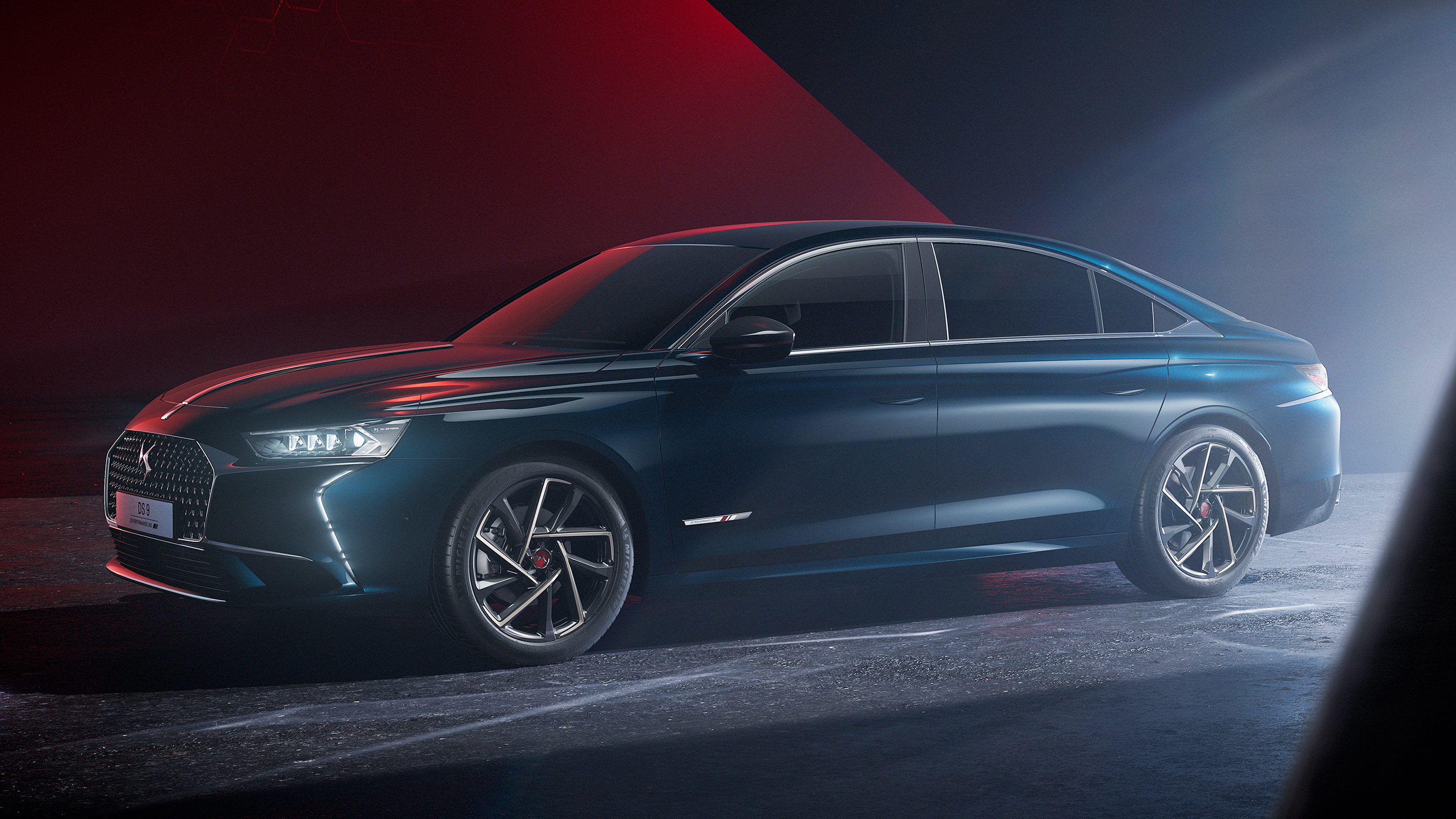 2021 DS 9 saloon - front 3/4 static 