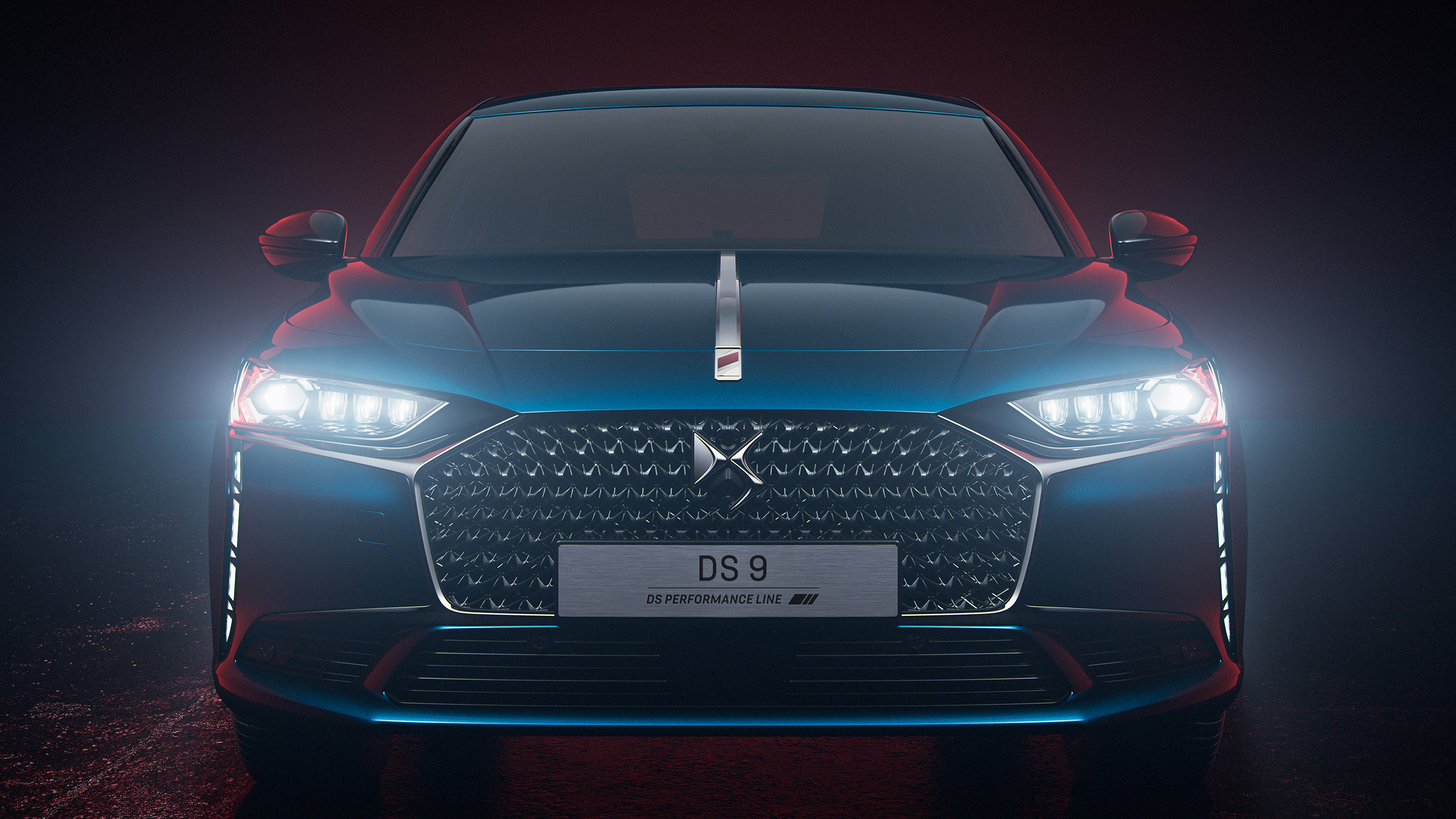 2021 DS 9 saloon - front static 