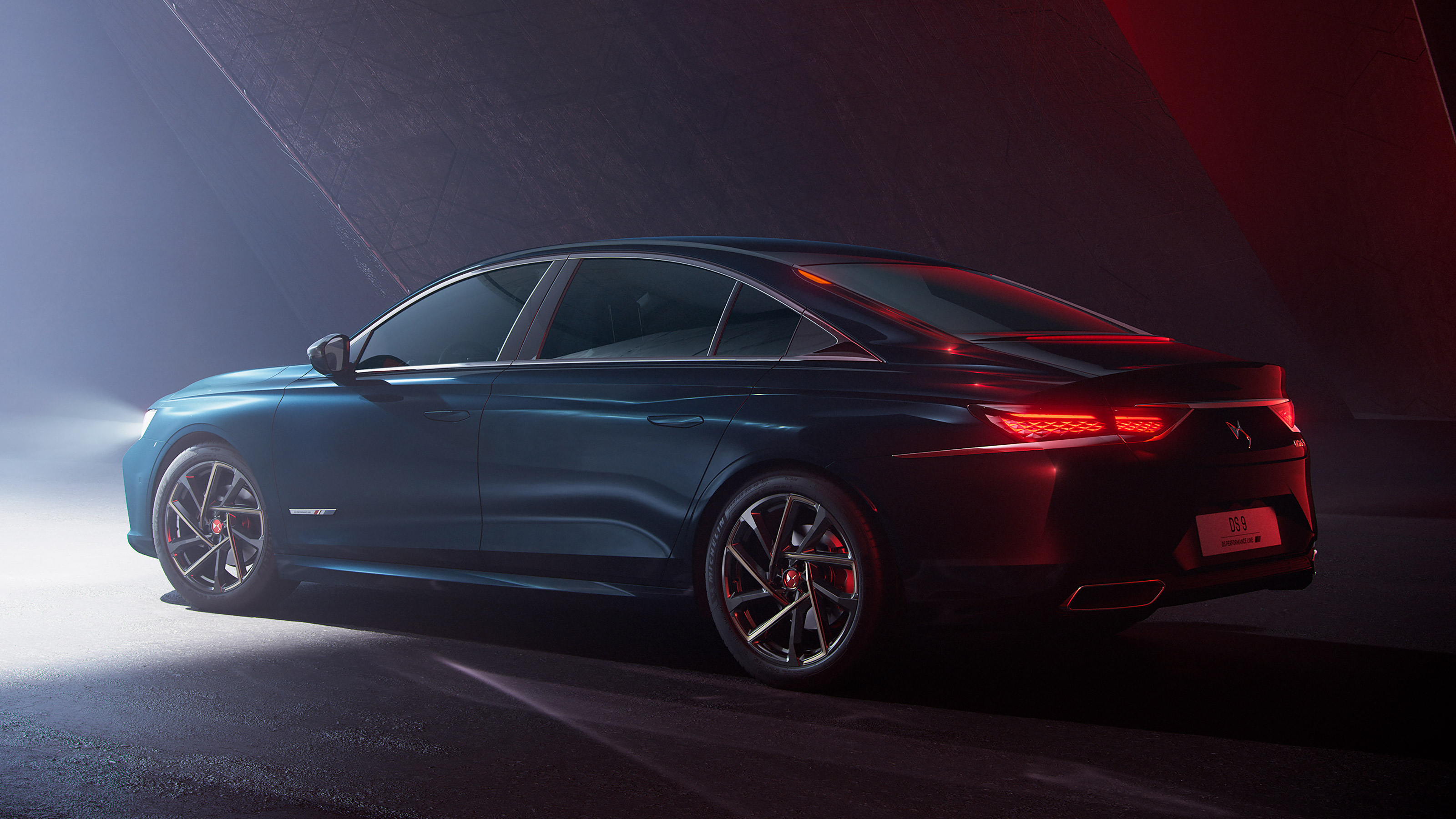 2021 DS 9 saloon - rear 3/4 static 