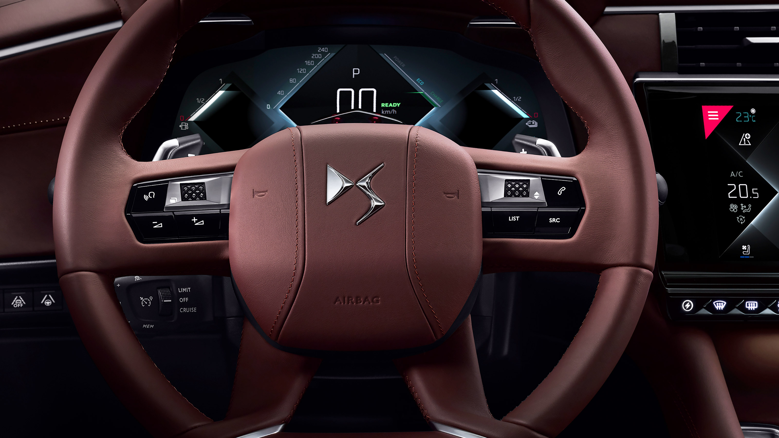 2021 DS 9 saloon - steering wheel 