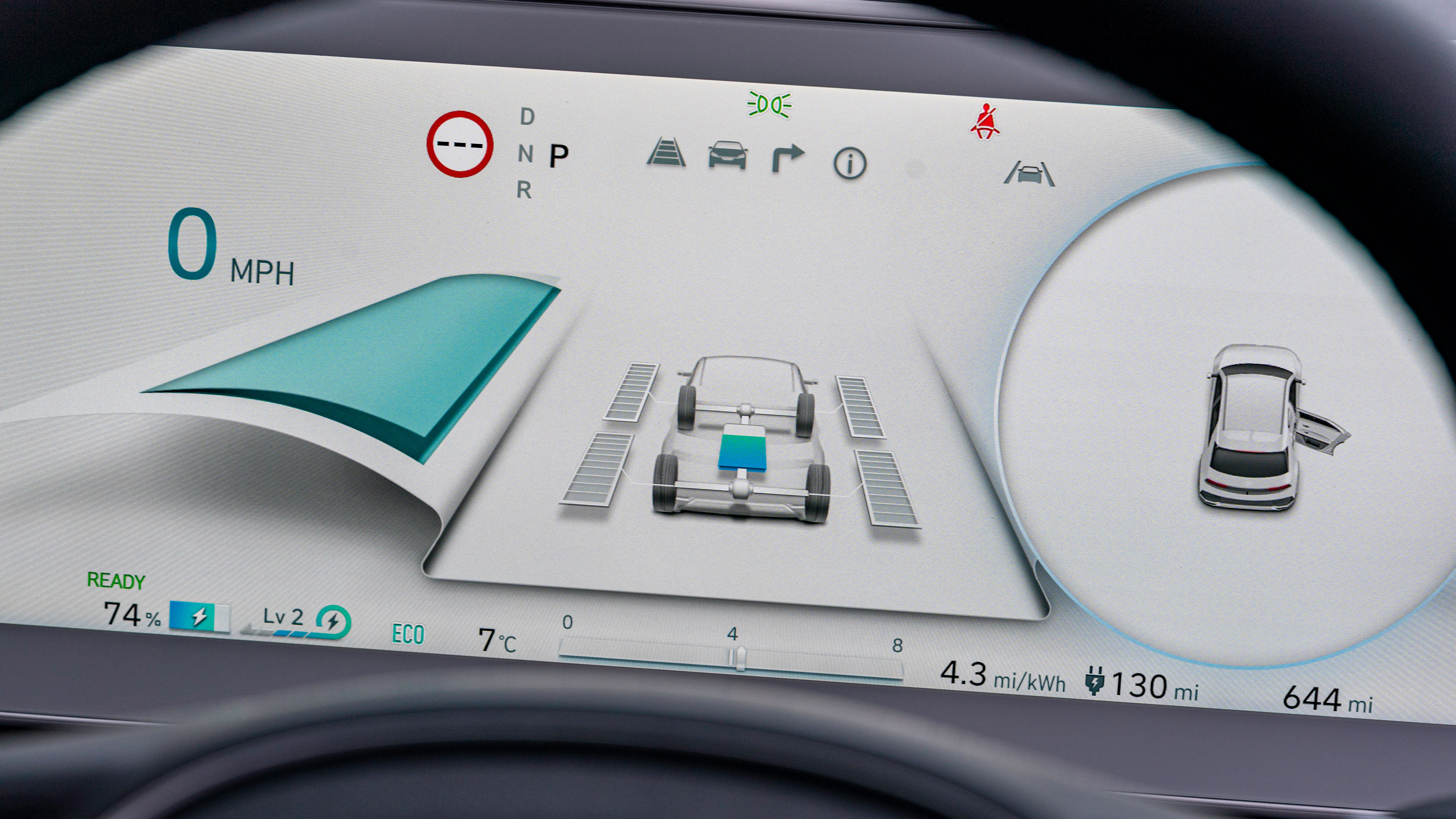 Hyundai Ioniq 5 drive - dashboard