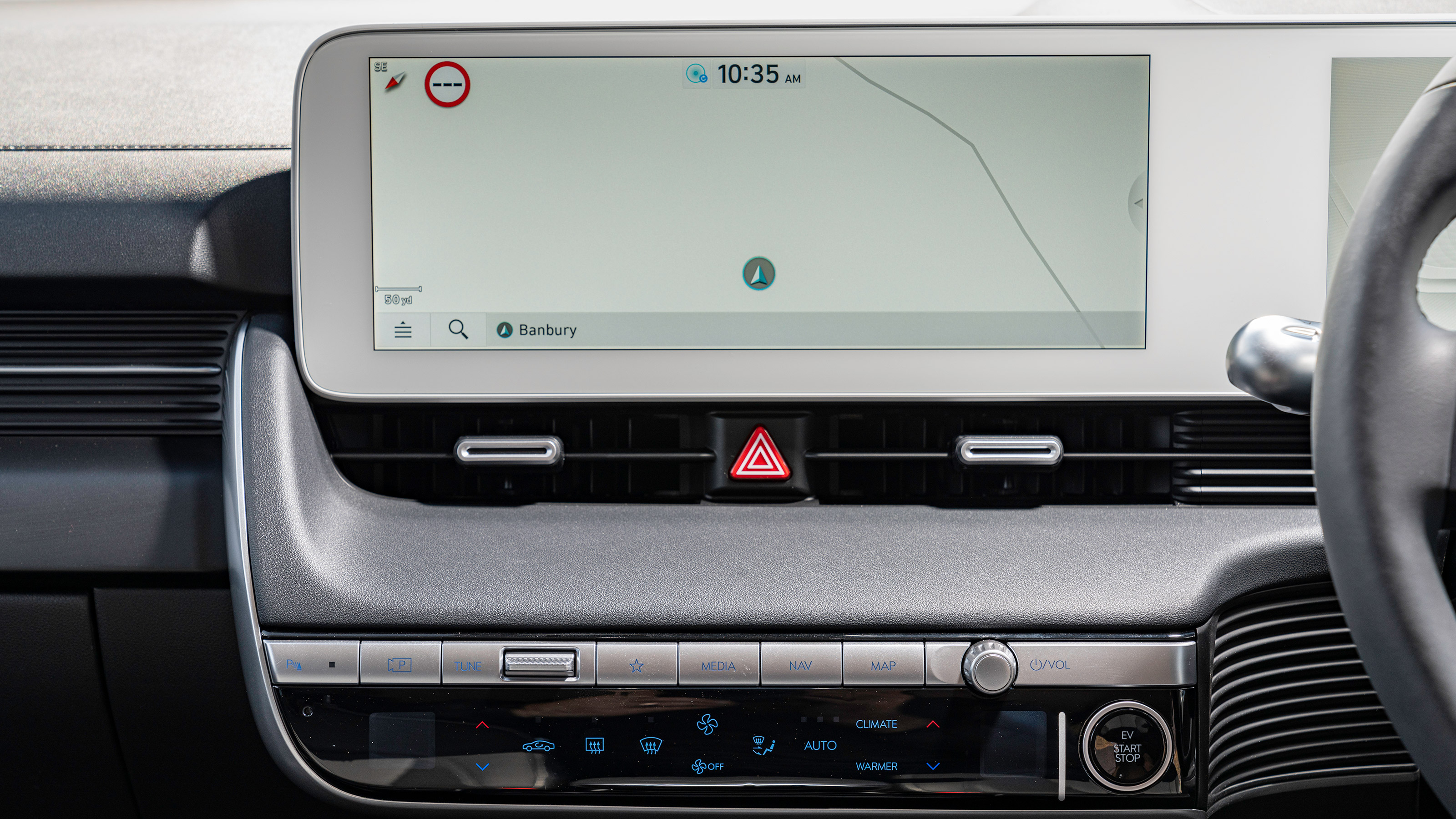 Hyundai Ioniq 5 drive - infotainment display