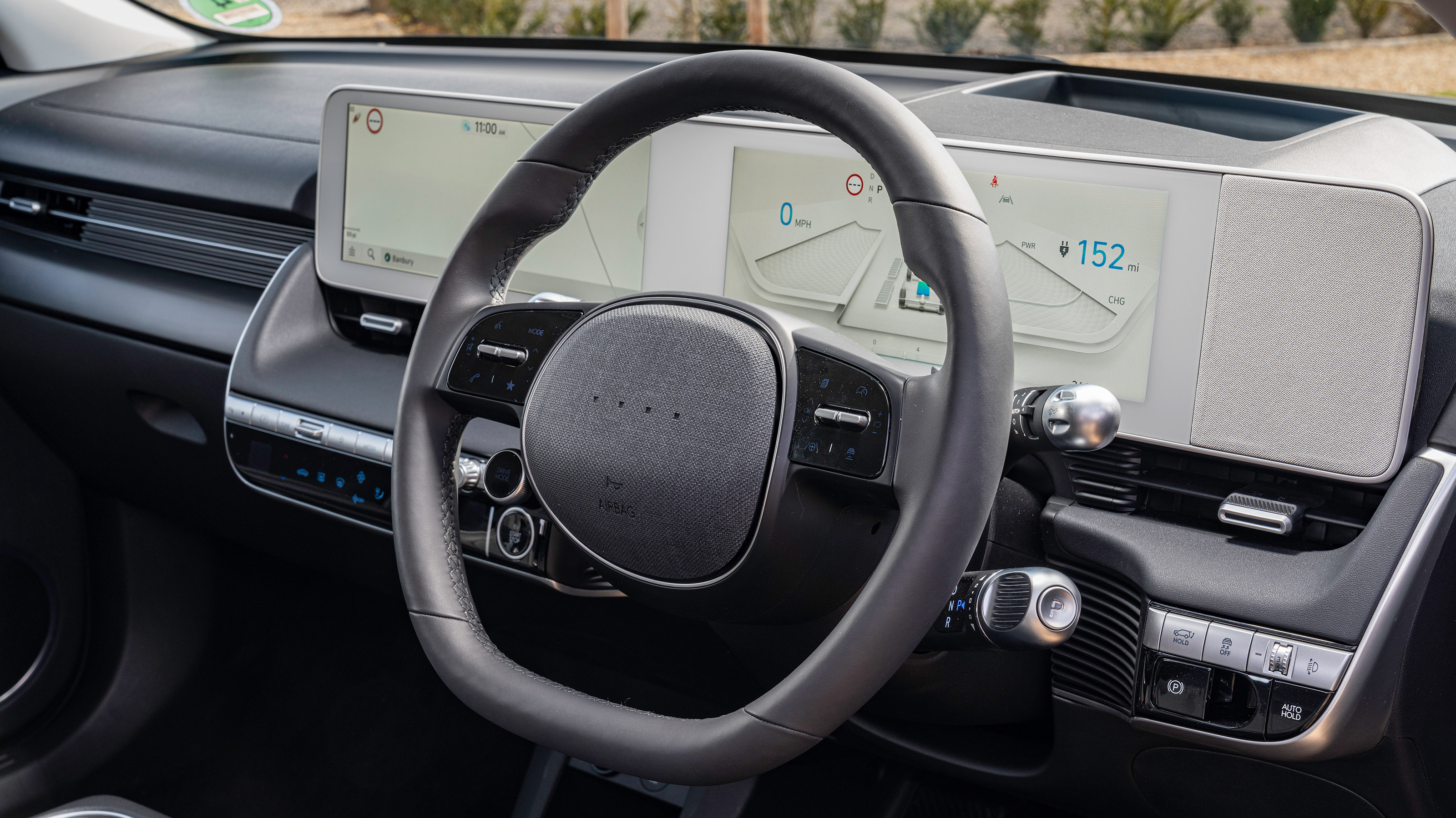 Hyundai Ioniq 5 drive - steering wheel