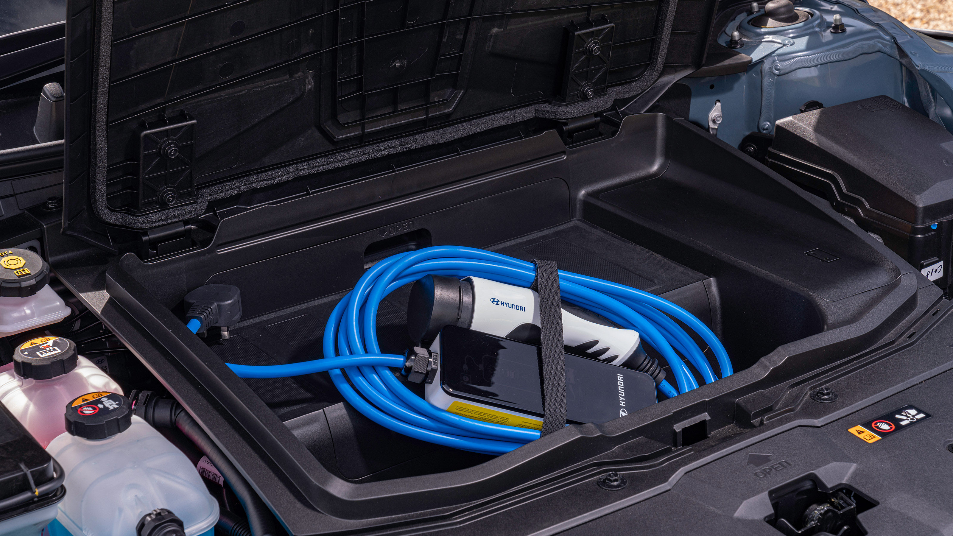 Hyundai Ioniq 5 drive - charging cable storage