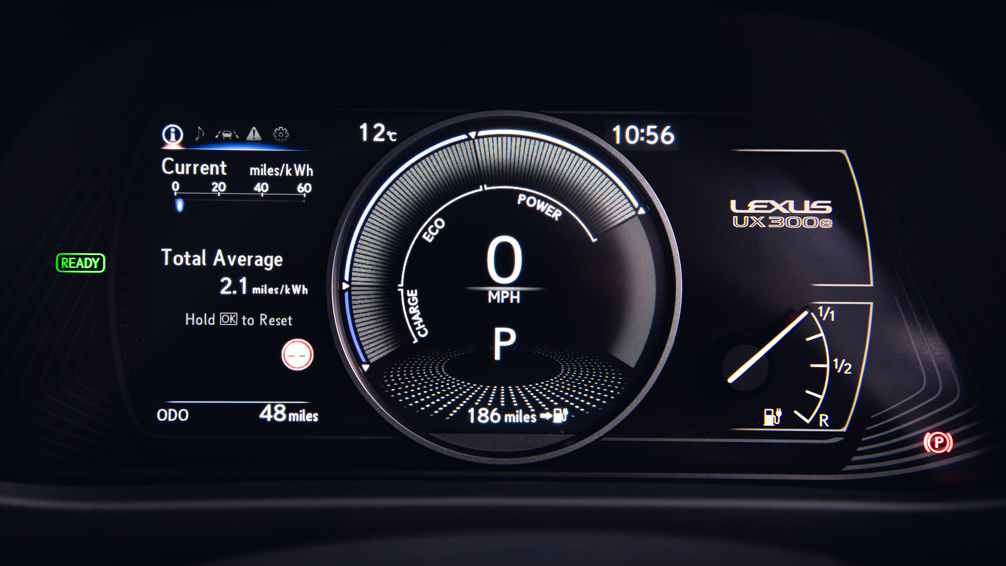 Lexus UX 300e SUV instruments