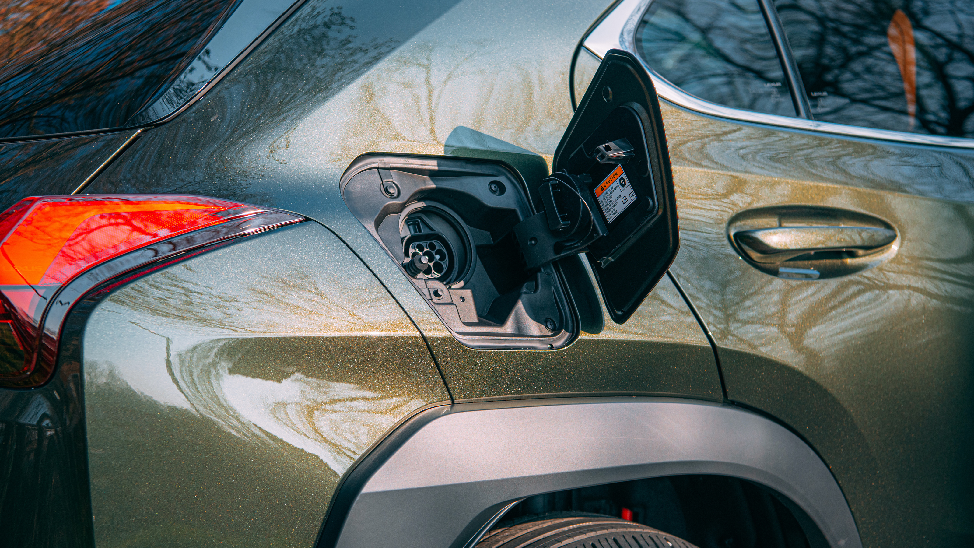 Lexus UX 300e SUV charging flap