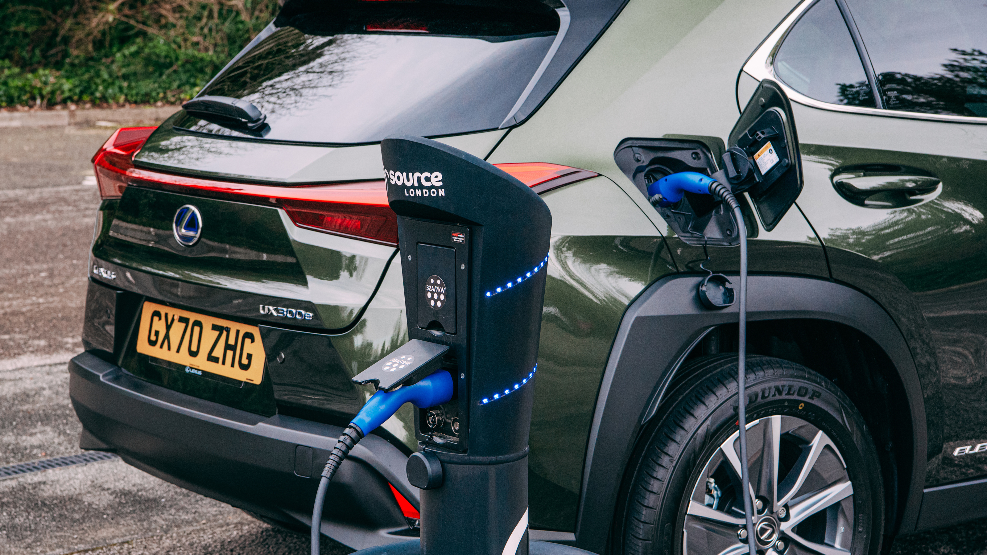 Lexus UX 300e SUV charging