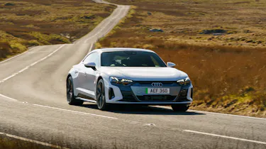 Audi e-tron GT saloon front cornering