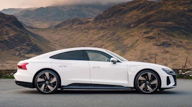 Audi e-tron GT saloon side static