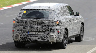 2022 BMW X8 SUV prototype - rear 3/4 dynamic