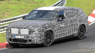 2022 BMW X8 SUV prototype - front 3/4 dynamic