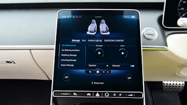 Mercedes S-Class saloon infotainment display