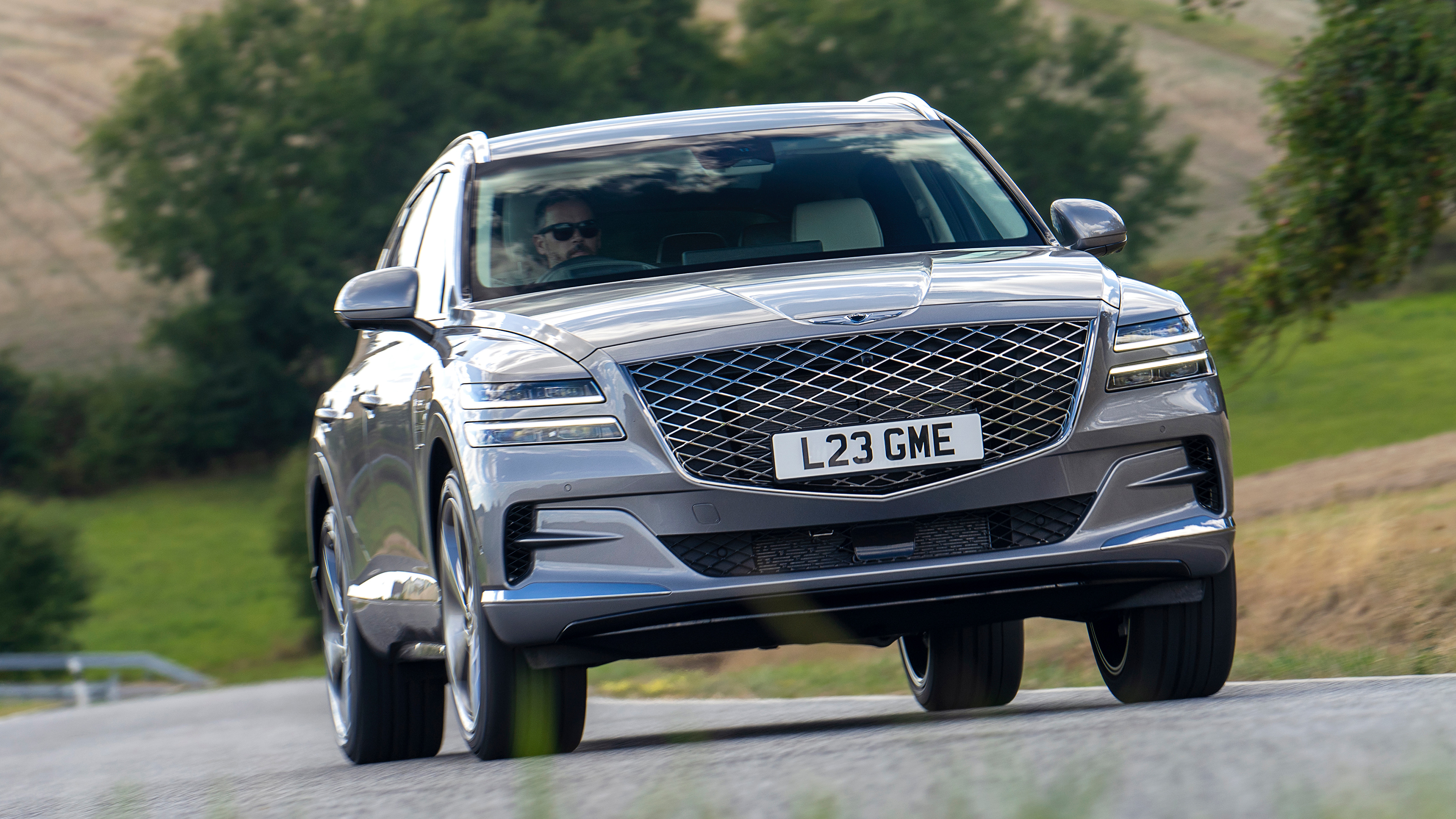 Genesis GV80 SUV front driving