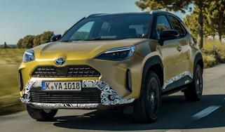 2021 Yaris Cross prototype - front 3/4