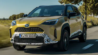 2021 Yaris Cross prototype - front 3/4