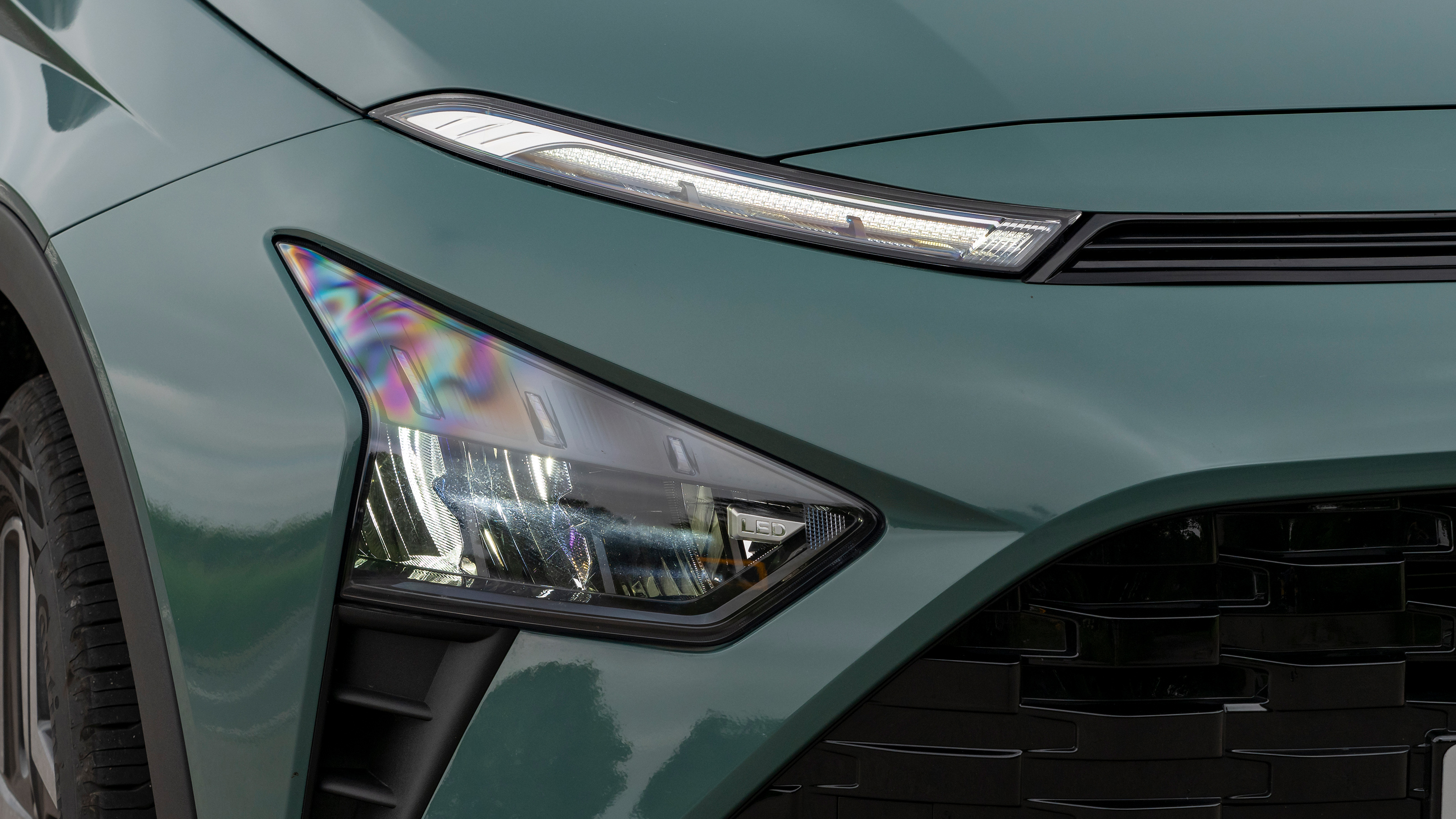 Hyundai Bayon SUV headlights