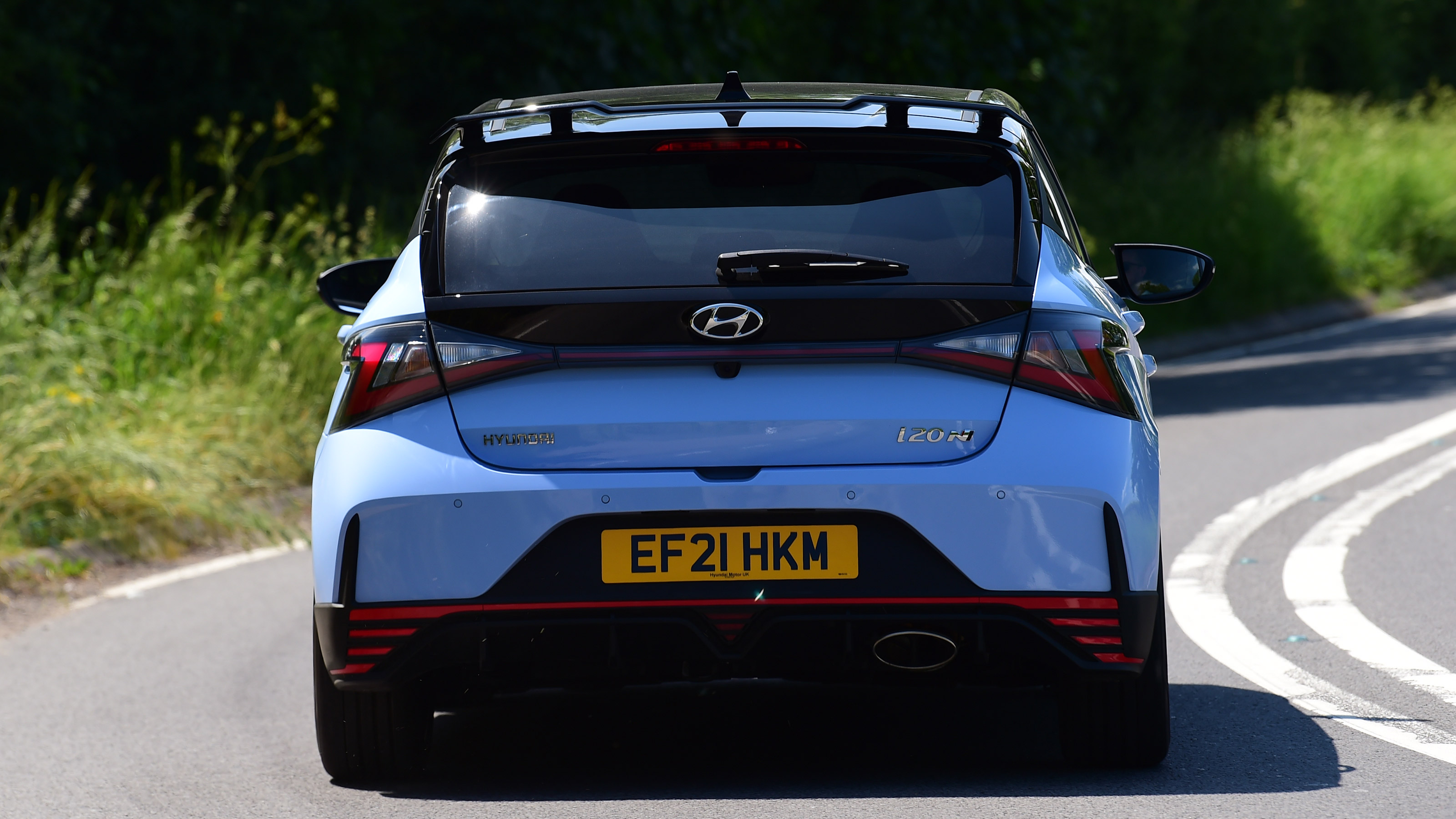 Hyundai i20 N hatchback rear cornering