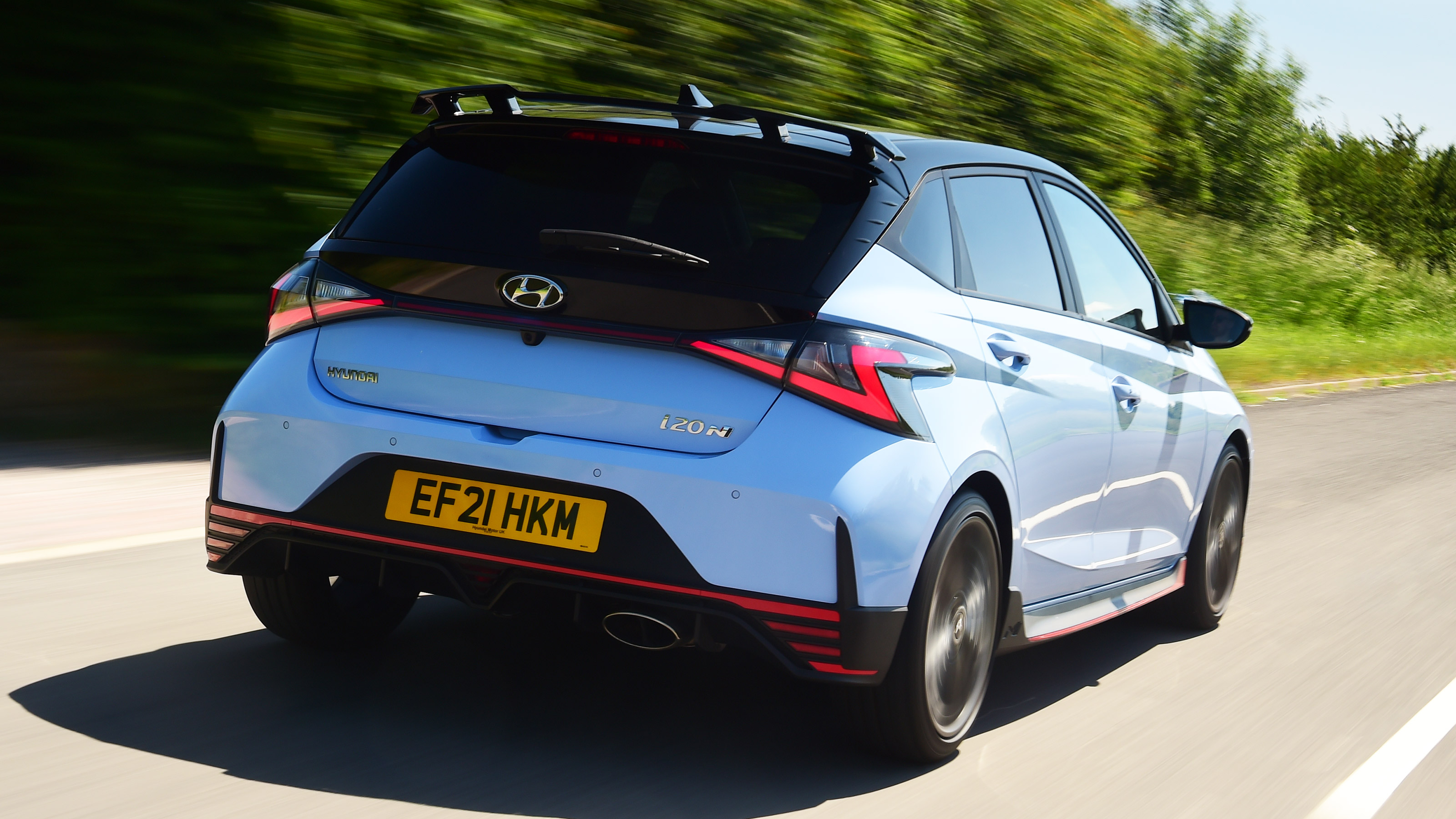 Hyundai i20 N hatchback rear 3/4 tracking