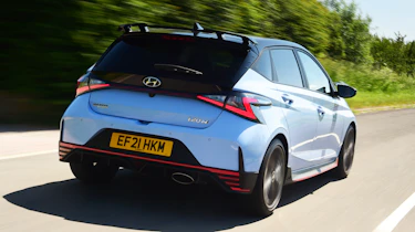 Hyundai i20 N hatchback rear 3/4 tracking