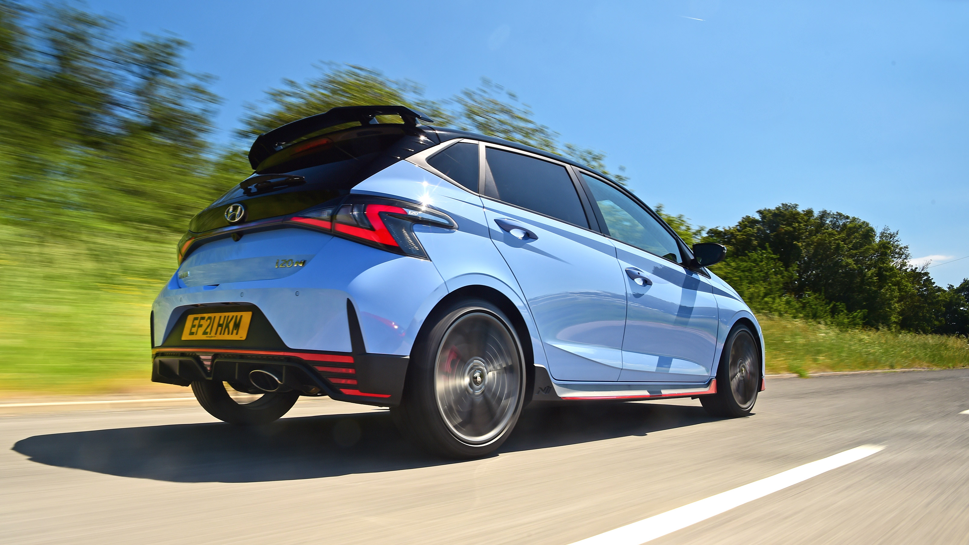 Hyundai i20 N hatchback rear 3/4 tracking