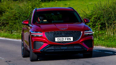 Genesis GV70 SUV front cornering