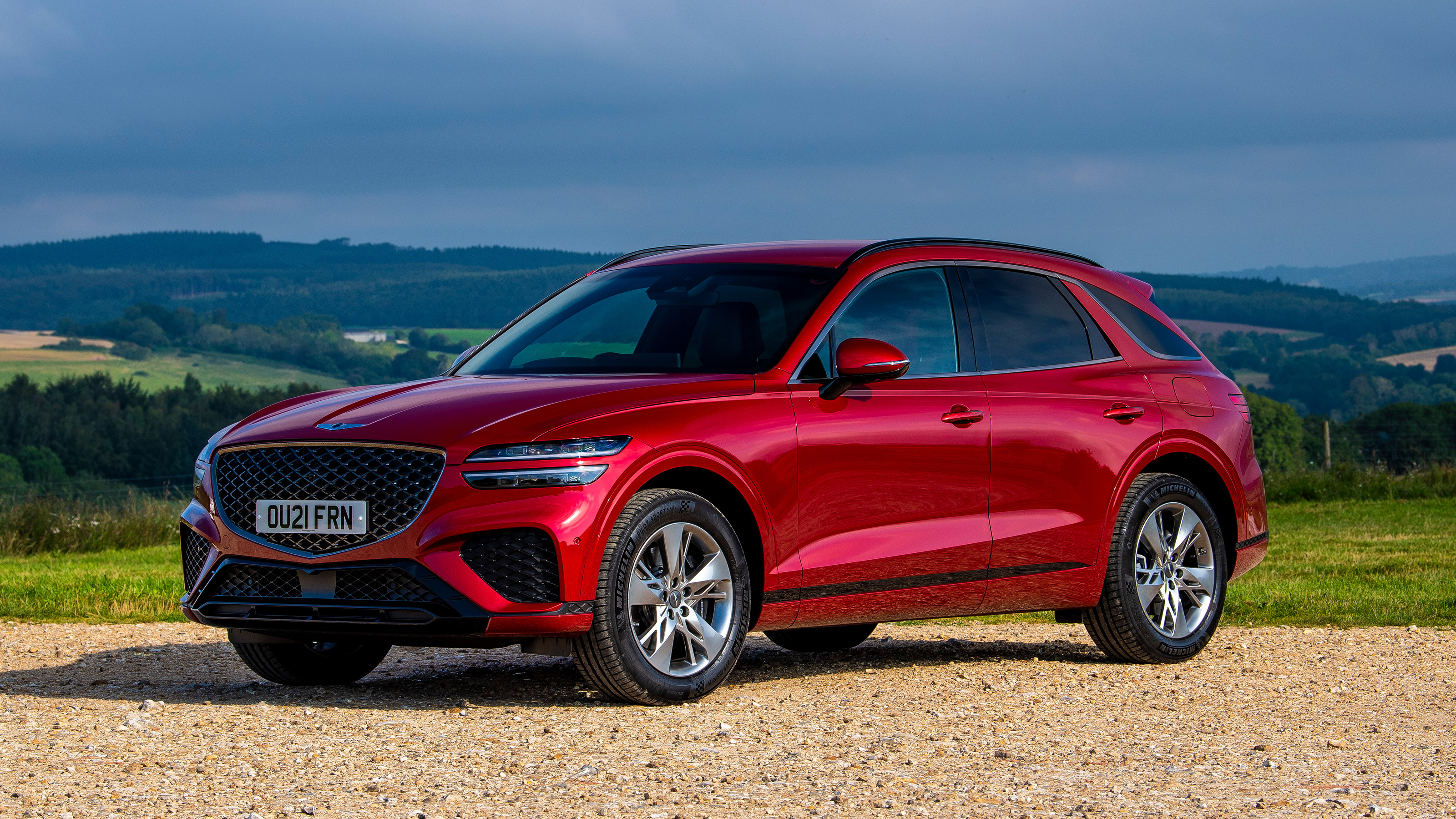 Genesis GV70 SUV front 3/4 static