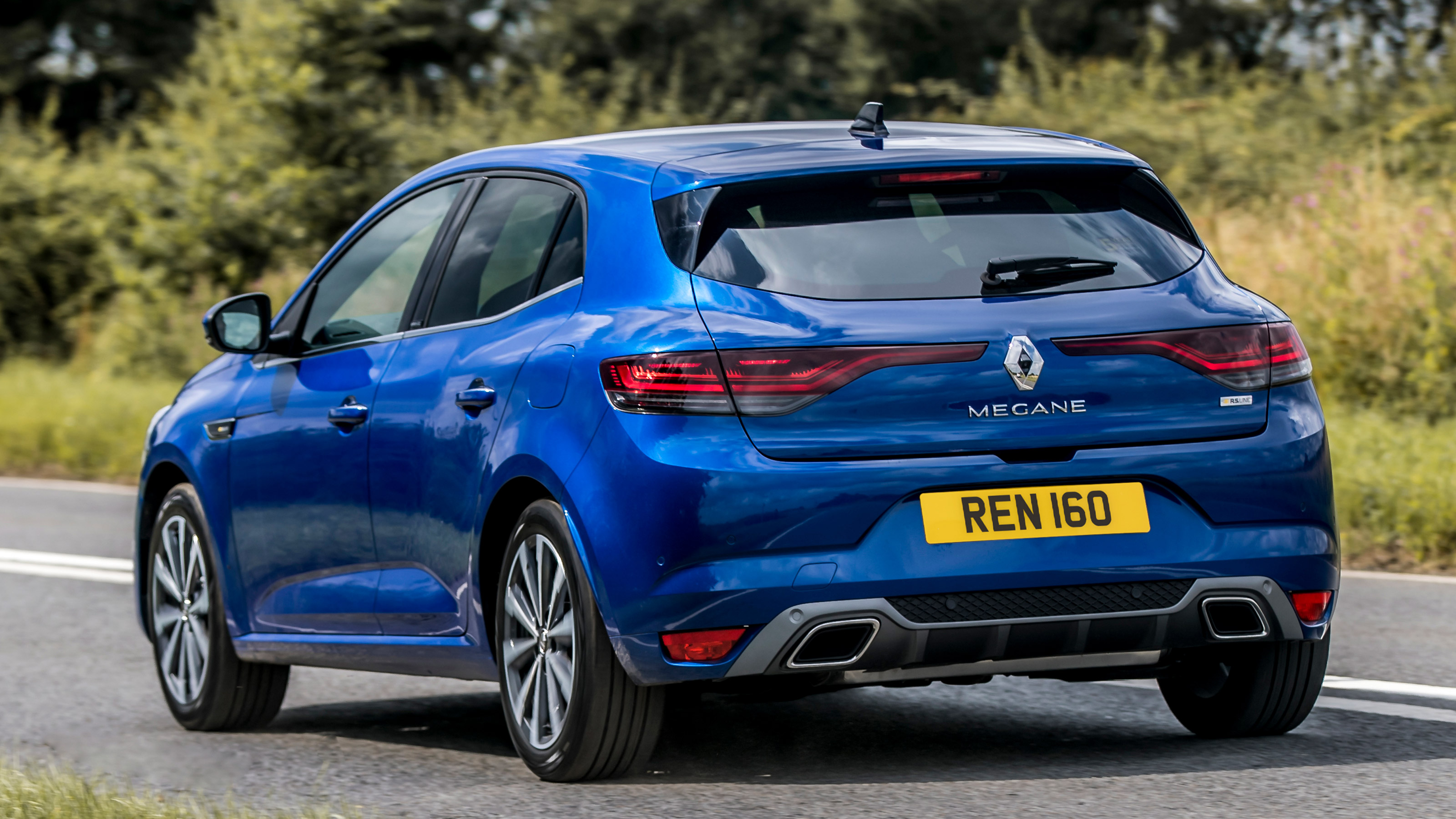 Renault Megane E-Tech hatchback rear driving