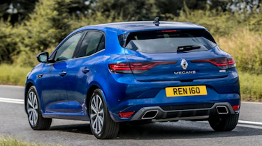 Renault Megane E-Tech hatchback rear driving