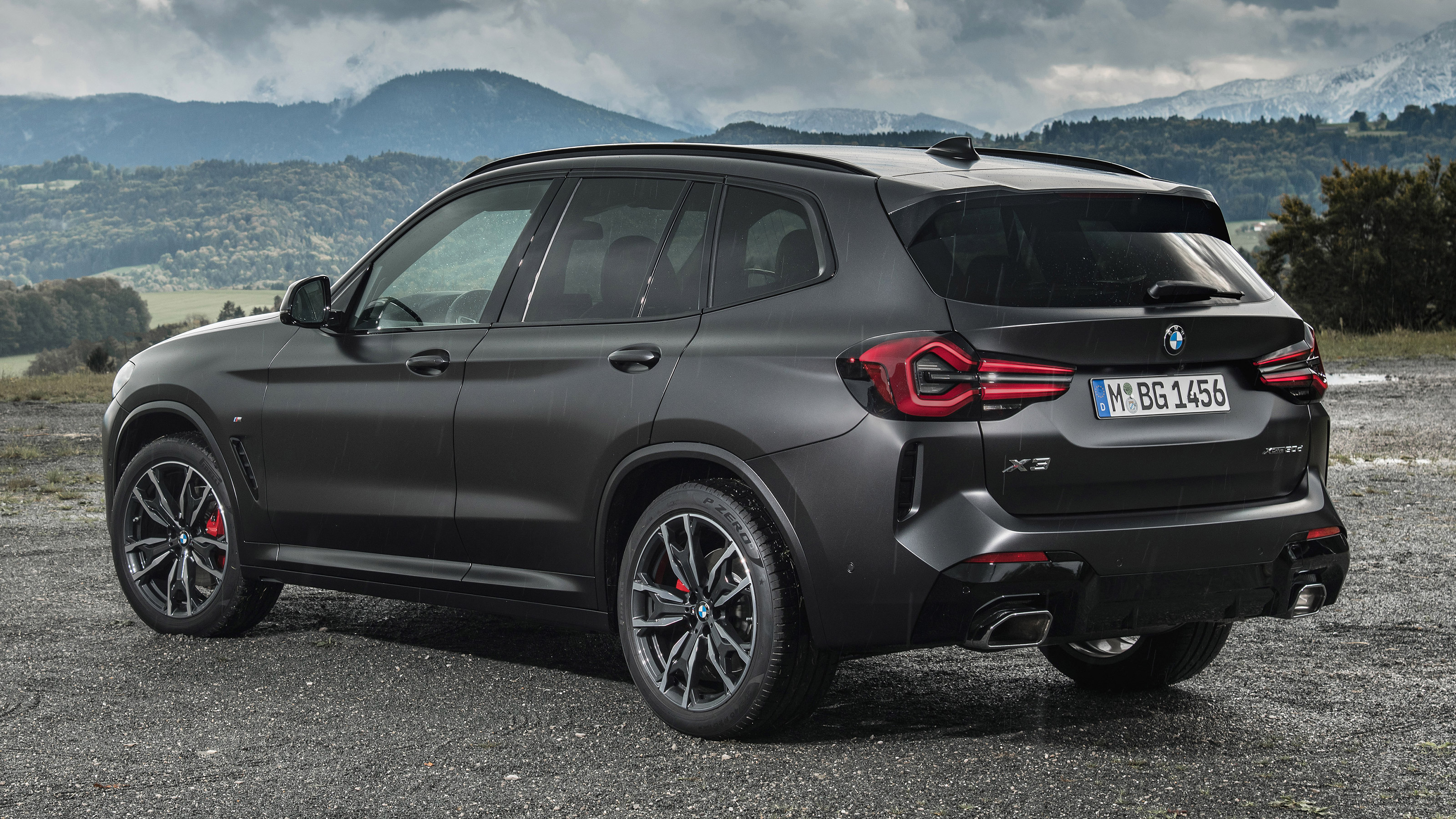 BMW X3 SUV rear 3/4 static