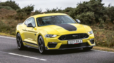 Ford Mustang Mach 1 driving - front