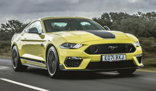 Ford Mustang Mach 1 driving