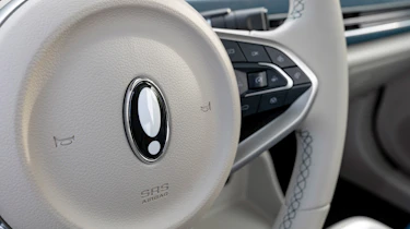 ORA Cat steering wheel detail
