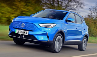 MG ZS EV front quarter