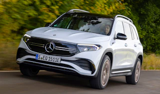 Mercedes EQB driving