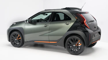 Toyota Aygo X side/rear view