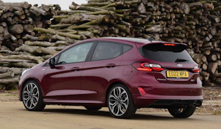 Facelifted Ford Fiesta rear