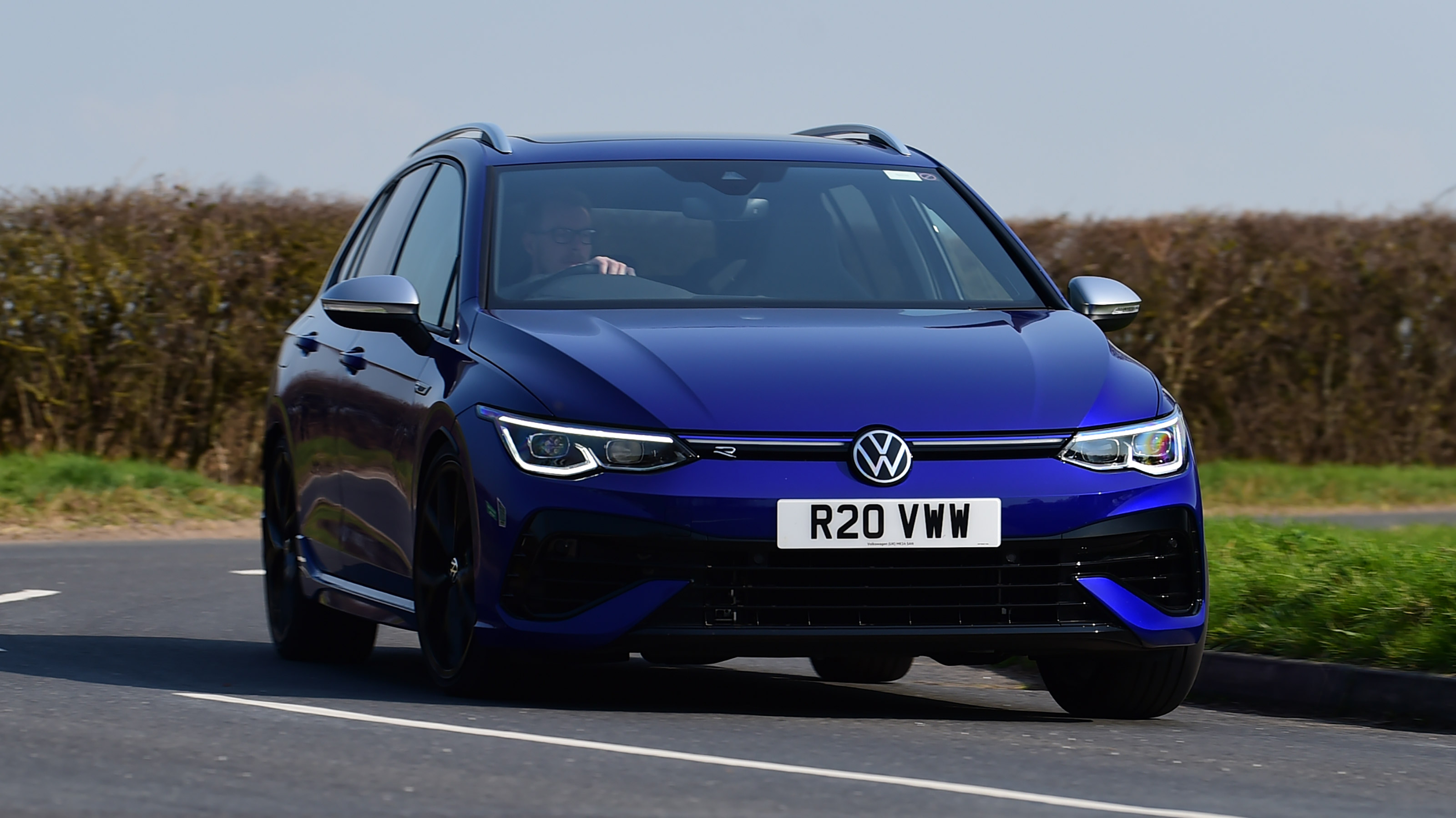 2022 Volkswagen Golf R estate front corner