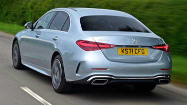 Mercedes C-Class Hybrid rear 3/4 tracking