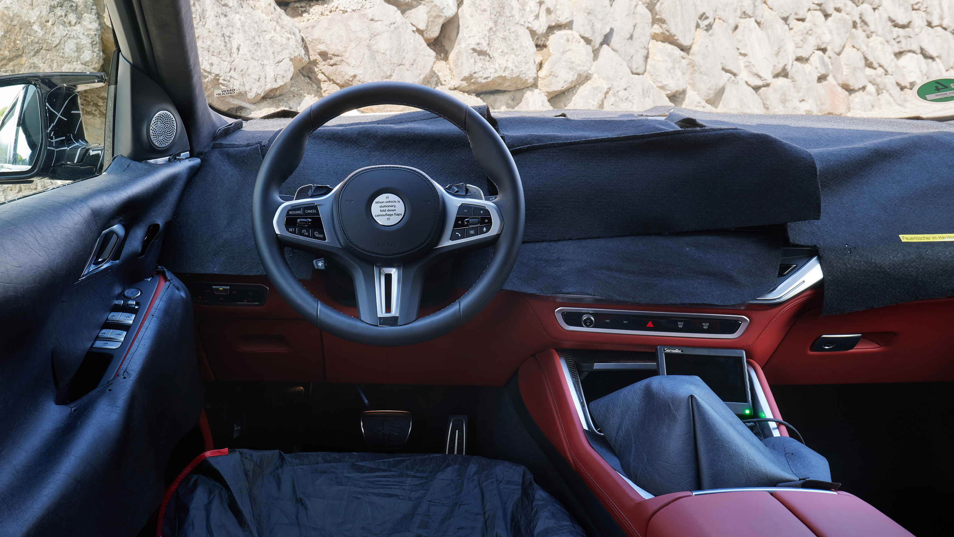 BMW XM prototype interior