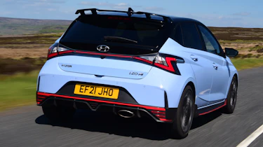 Hyundai i20 N driving rear