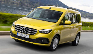 Mercedes T-Class MPV driving