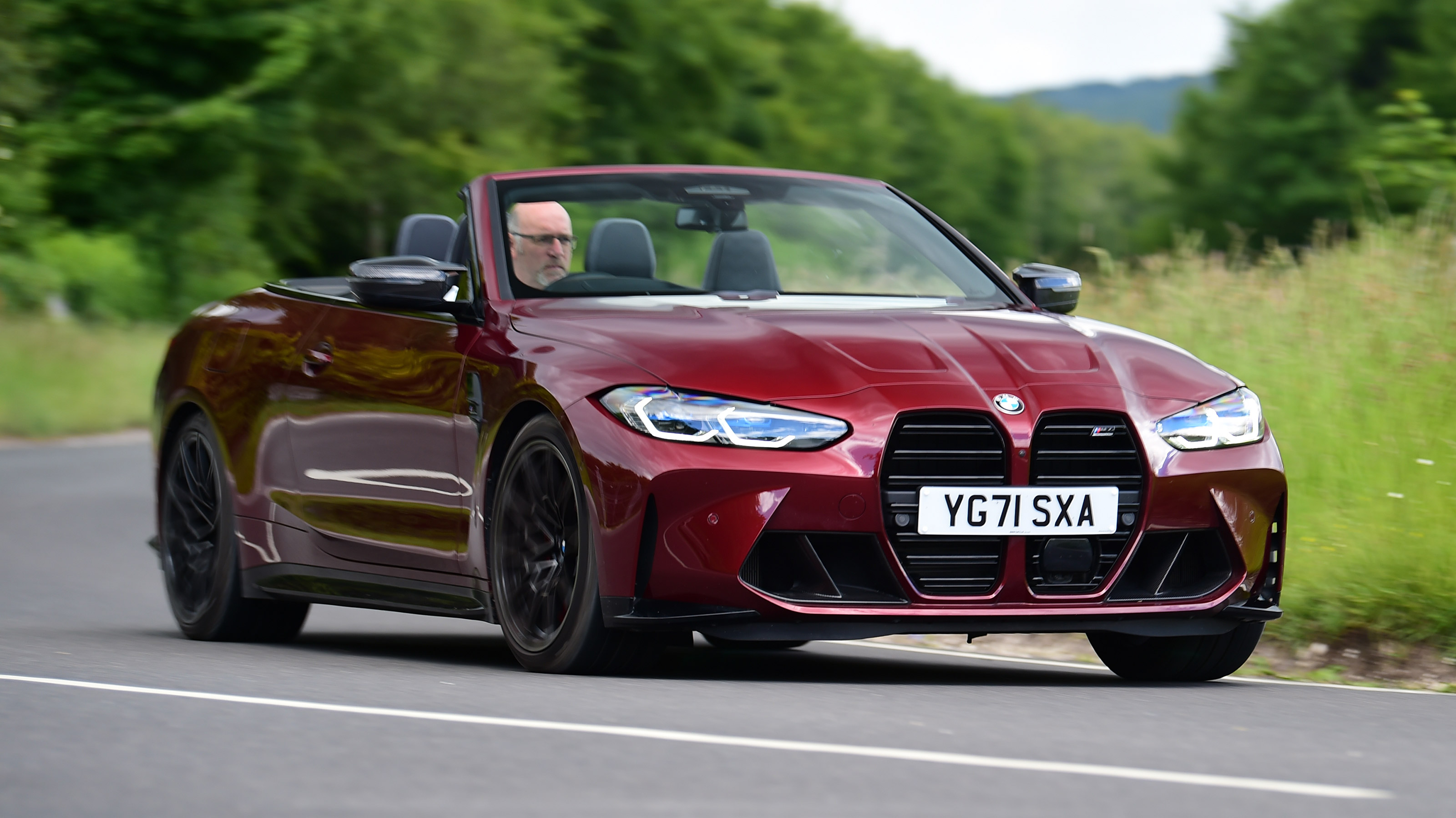 2022 BMW M4 Convertible driving