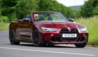 2022 BMW M4 Convertible driving