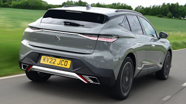 DS 4 hatchback UK rear 3/4 tracking