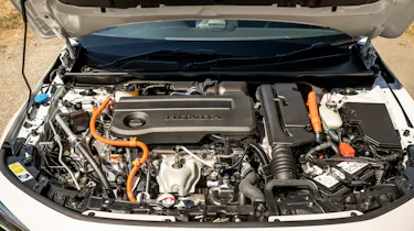 Honda Civic hatchback engine bay